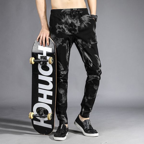 fanzhuan new spring summer casual sports pants men's printing korean autumn winter stretch trousers slim, Black
fanzhuan new spring summer casual sports pants men's printing korean autumn winter stretch trousers slim, Black