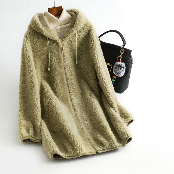 real fur coat 100% wool jacket autumn winter coat women clothes 2019 korean vintage sheep shearling suede lining zt3759, Black
real fur coat 100% wool jacket autumn winter coat women clothes 2019 korean vintage sheep shearling suede lining zt3759, Black