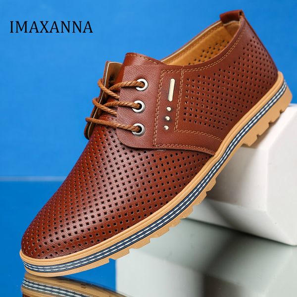 imaxanna spring man leather shoes hollow out breathable oxford shoes for men casual dress wedding shoe lace up quality, Black
imaxanna spring man leather shoes hollow out breathable oxford shoes for men casual dress wedding shoe lace up quality, Black