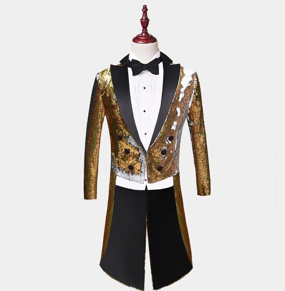 gentleman silver & gold sequin tailcoat tuxedo jacket knight mens suits custom made one piece coat button, Black;gray
gentleman silver & gold sequin tailcoat tuxedo jacket knight mens suits custom made one piece coat button, Black;gray