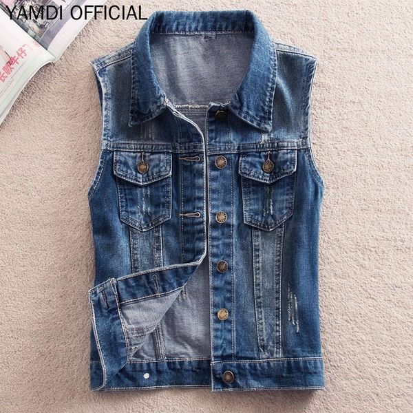 yamdi plus size 4xl 5xl vest coat vintage women streewear casual jeans vest denim sleeveless jacket woman outwear 2019 nedw, Black;white
yamdi plus size 4xl 5xl vest coat vintage women streewear casual jeans vest denim sleeveless jacket woman outwear 2019 nedw, Black;white