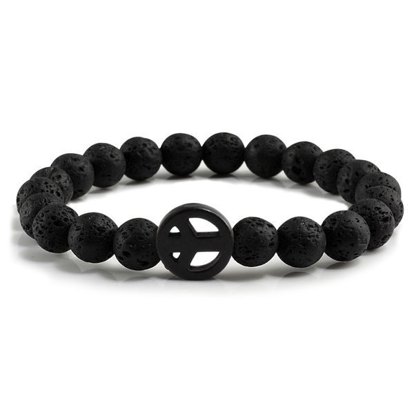 classic peace sign men bracelets natural stone black lava beads couple bracelet for mens women armband yoga bangles charms gift
classic peace sign men bracelets natural stone black lava beads couple bracelet for mens women armband yoga bangles charms gift