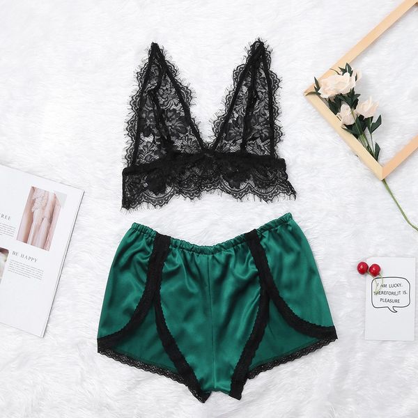 womail solid color lace design underwear female sleeveless satin floral lingerie set pajamas babydoll sleepwear 19feb19, Blue;gray
womail solid color lace design underwear female sleeveless satin floral lingerie set pajamas babydoll sleepwear 19feb19, Blue;gray