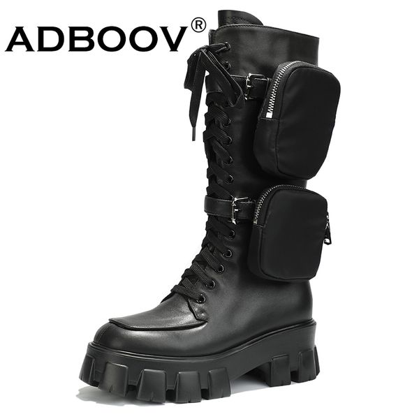 adboov removable two pockets combat boots women mid calf genuine leather platform boots ladies black motorcycle
adboov removable two pockets combat boots women mid calf genuine leather platform boots ladies black motorcycle