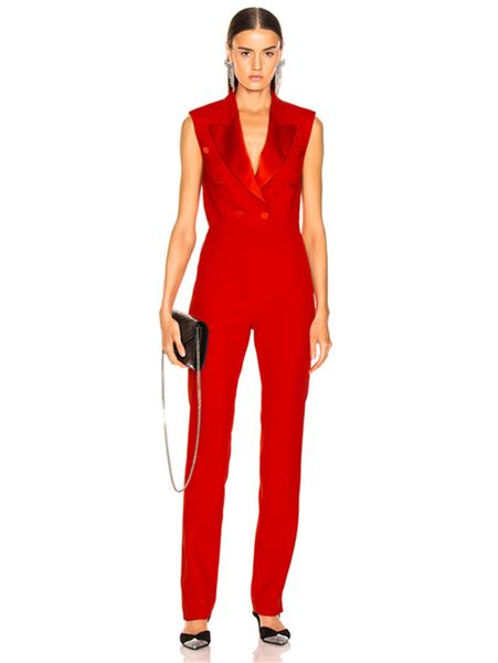 fashion women jumpsuits rompers sleeveless v-neck red evening party jumpsuit celebrity, Black;white
fashion women jumpsuits rompers sleeveless v-neck red evening party jumpsuit celebrity, Black;white