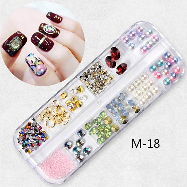 12 grids ab flatback glass nail rhinestones diamond teardrop horse eye crystals stones shiny gems manicure nails art decorations, Silver;gold
12 grids ab flatback glass nail rhinestones diamond teardrop horse eye crystals stones shiny gems manicure nails art decorations, Silver;gold