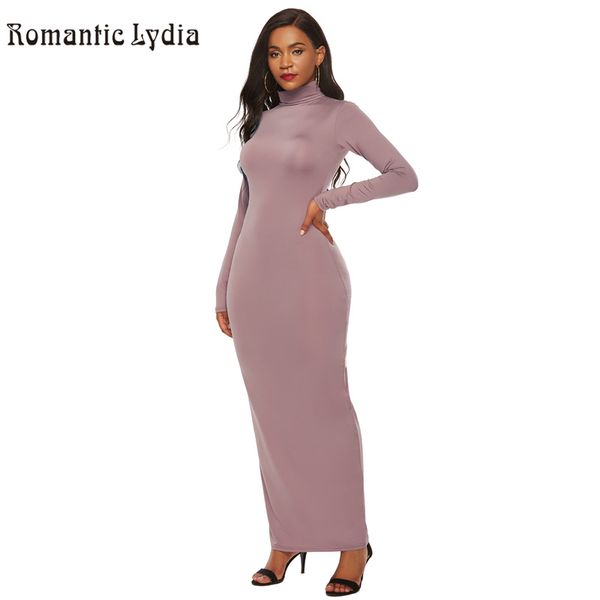 long bodycon autumn winter dresses women 2020 solid color slim turtleneck maxi dress plus size, Black;gray
long bodycon autumn winter dresses women 2020 solid color slim turtleneck maxi dress plus size, Black;gray