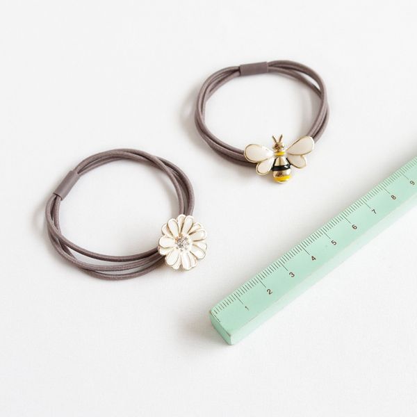 girl heart small flower hair rope bee hair circle high elastic rubber band head rope hair ties accessories, Black;brown
girl heart small flower hair rope bee hair circle high elastic rubber band head rope hair ties accessories, Black;brown