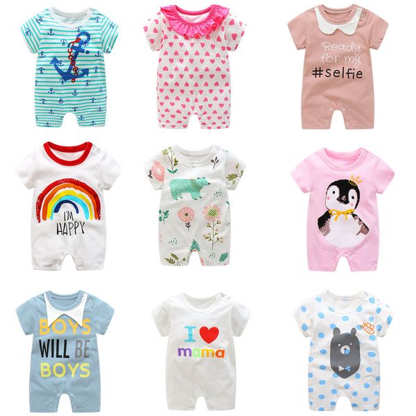 25 colors baby romper summer short sleeve cartoon animal cotton jumpsuits rompers newborn baby onesies pajamas bodysuit can be customized, Blue
25 colors baby romper summer short sleeve cartoon animal cotton jumpsuits rompers newborn baby onesies pajamas bodysuit can be customized, Blue