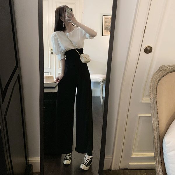 nana fashion womens clothing store five-point sleeve slimming shirt loose wide leg pants suit sweet ageing two-piece suit fashion, Black;white
nana fashion womens clothing store five-point sleeve slimming shirt loose wide leg pants suit sweet ageing two-piece suit fashion, Black;white