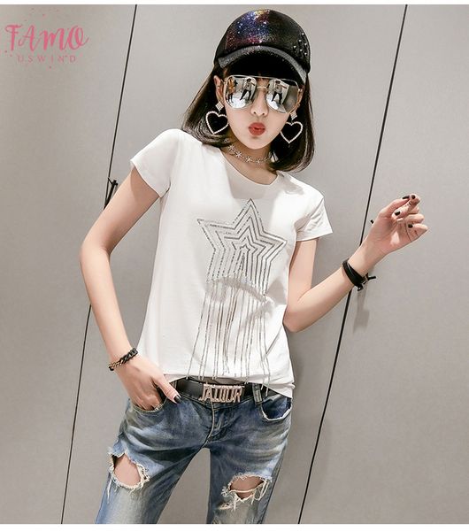solid o neck tshirt solid 2019 new summer star beading high street fashion cotton clothes shirt camiseta mujer black white t94803l
solid o neck tshirt solid 2019 new summer star beading high street fashion cotton clothes shirt camiseta mujer black white t94803l