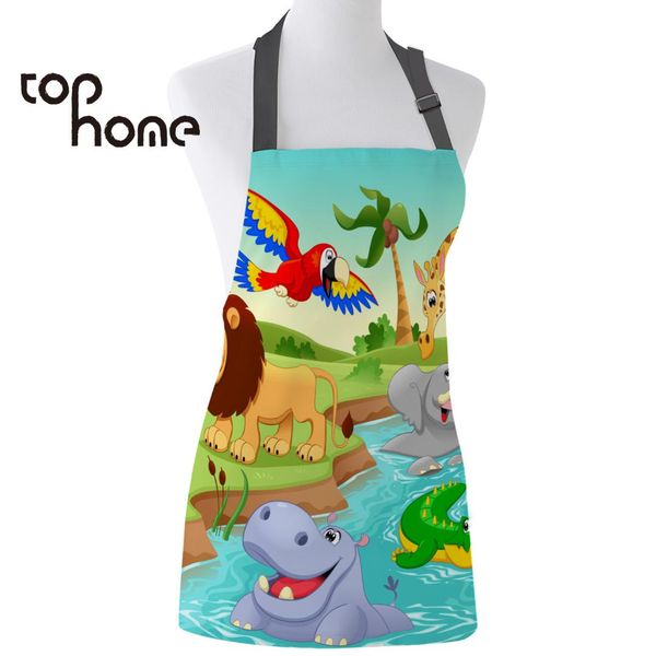 ome kitchen apron cartoon zoo printed adjustable sleeveless canvas aprons for men women kids home cleaning tools
ome kitchen apron cartoon zoo printed adjustable sleeveless canvas aprons for men women kids home cleaning tools