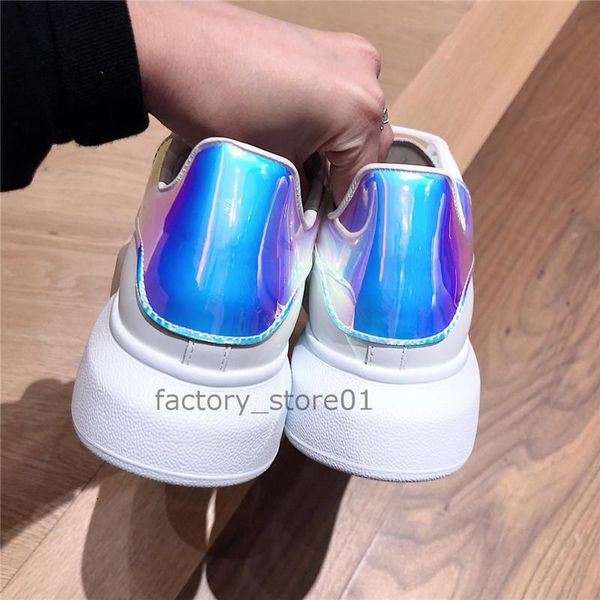 2019 colorful reflection mens casual shoes platform fashion luxury designers women sneakers leather glitter back trainer shoes espadrilles, Black
2019 colorful reflection mens casual shoes platform fashion luxury designers women sneakers leather glitter back trainer shoes espadrilles, Black