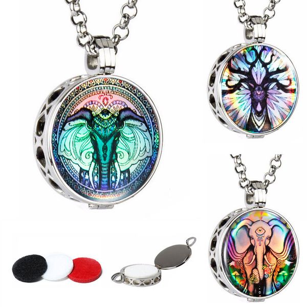 fashion aromatherapy jewelry 30mm hollow perfume locket pendant steel aroma diffuser essential oil locket necklace with chains, Silver
fashion aromatherapy jewelry 30mm hollow perfume locket pendant steel aroma diffuser essential oil locket necklace with chains, Silver