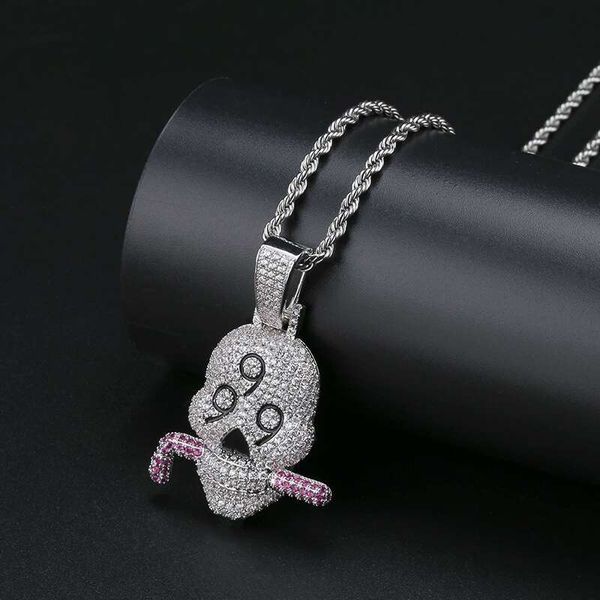 fashion 999 skull diamonds pendant necklaces for men western luxury crystal pendants platinum plated copper zircon cuban chain necklace gift, Silver
fashion 999 skull diamonds pendant necklaces for men western luxury crystal pendants platinum plated copper zircon cuban chain necklace gift, Silver