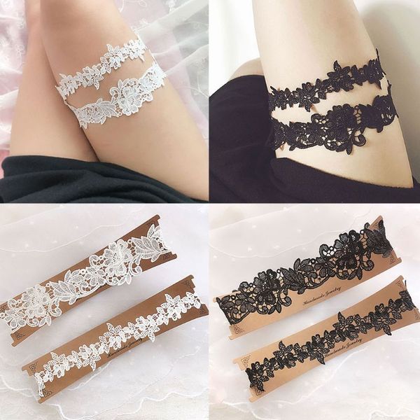 2pcs/set women wedding bridal leg garters solid color black/white lace flower hollow out embroidered stretchy thigh rings rubber
2pcs/set women wedding bridal leg garters solid color black/white lace flower hollow out embroidered stretchy thigh rings rubber