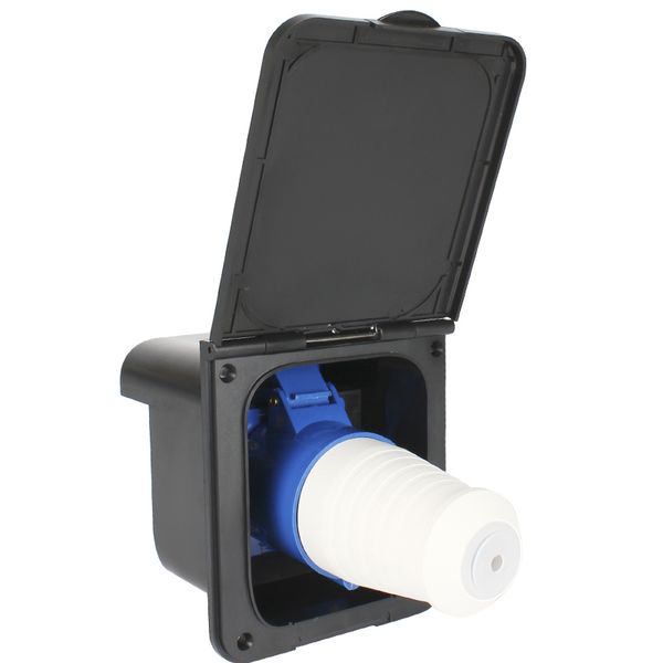 rv camper 220v-240v 32a black external flush hook up waterproof plug socket
rv camper 220v-240v 32a black external flush hook up waterproof plug socket