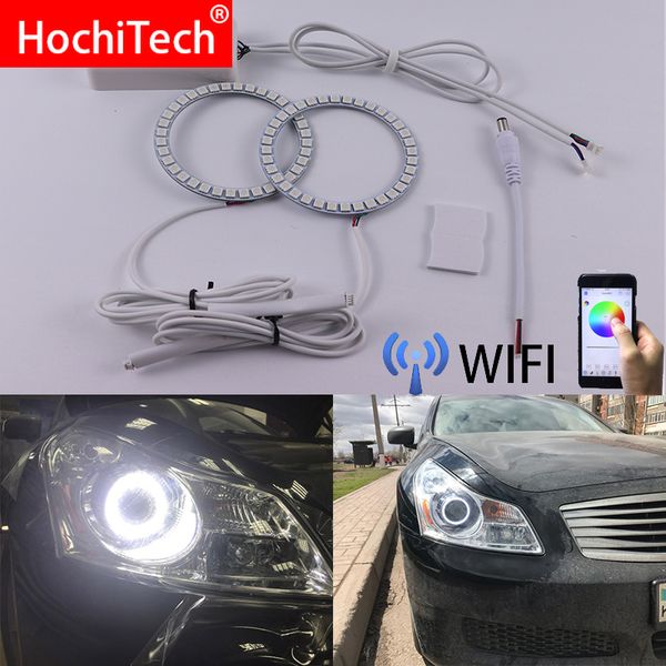 wifi wireless rgb multi-color led angel eye halo rings day light drl for infiniti g35 2006 2007 2008
wifi wireless rgb multi-color led angel eye halo rings day light drl for infiniti g35 2006 2007 2008