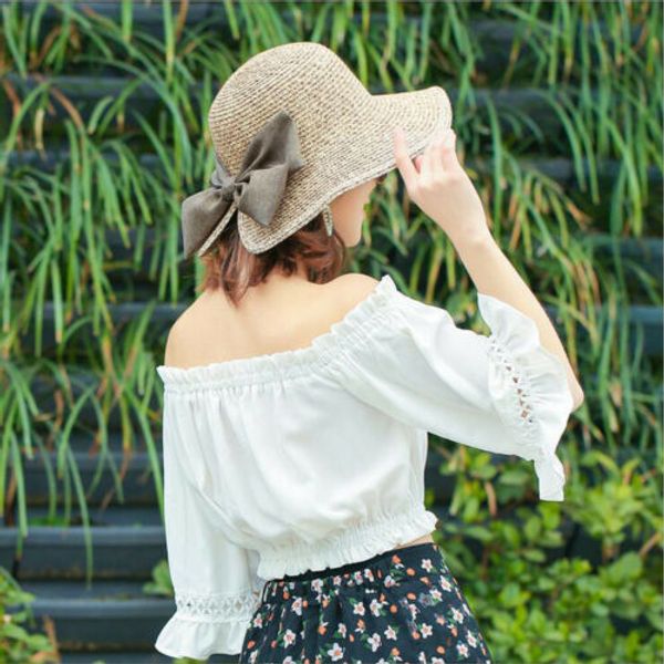 multi color fashion beach sun hats for women casual folding wide brim floppy straw hat with split bow summer cap sunhat 2019, Blue;gray
multi color fashion beach sun hats for women casual folding wide brim floppy straw hat with split bow summer cap sunhat 2019, Blue;gray
