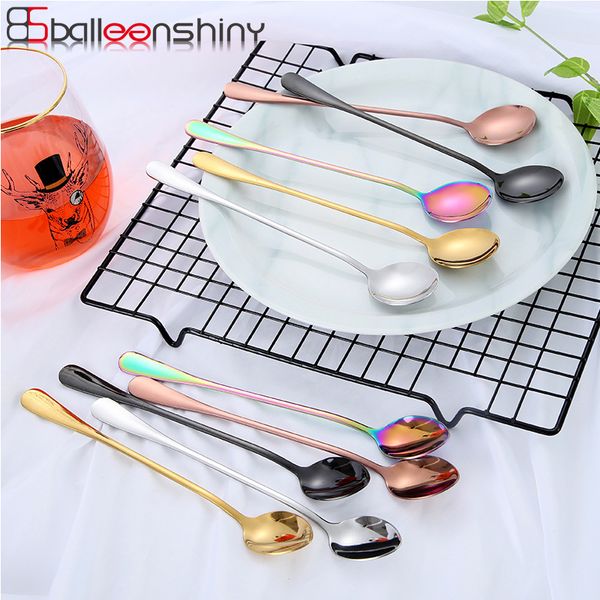 balleenshiny stainless steel colorful dessert spoon coffee stir ice-cream honey scoop kitchen tableware bar restaurant tools
balleenshiny stainless steel colorful dessert spoon coffee stir ice-cream honey scoop kitchen tableware bar restaurant tools
