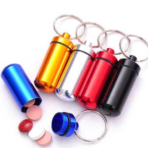 mini waterproof box key rings metal keychain storage sealed bottle key chain outdoor travel portable bottles j40, Silver
mini waterproof box key rings metal keychain storage sealed bottle key chain outdoor travel portable bottles j40, Silver