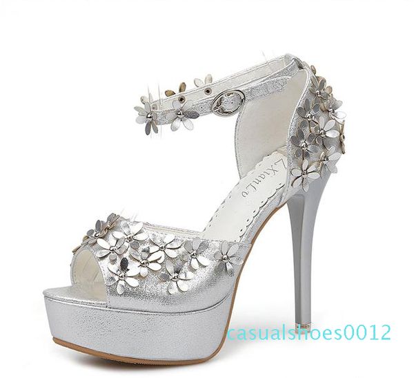elegant flower bride wedding shoes high heel ankle strap platform pumps gold silver size 34 to 39 c12, Black
elegant flower bride wedding shoes high heel ankle strap platform pumps gold silver size 34 to 39 c12, Black
