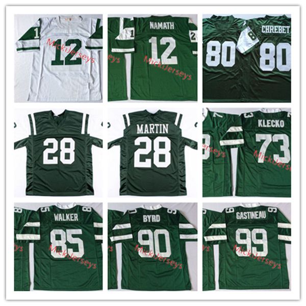 Mens Vintage #12 Joe Namath Jersey 28 Curtis Martin Joe Klecko 80 Wayne Chrebet Wesley Walker Dennis Byrd 99 Mark Gastineau Football Jersey
Mens Vintage #12 Joe Namath Jersey 28 Curtis Martin Joe Klecko 80 Wayne Chrebet Wesley Walker Dennis Byrd 99 Mark Gastineau Football Jersey