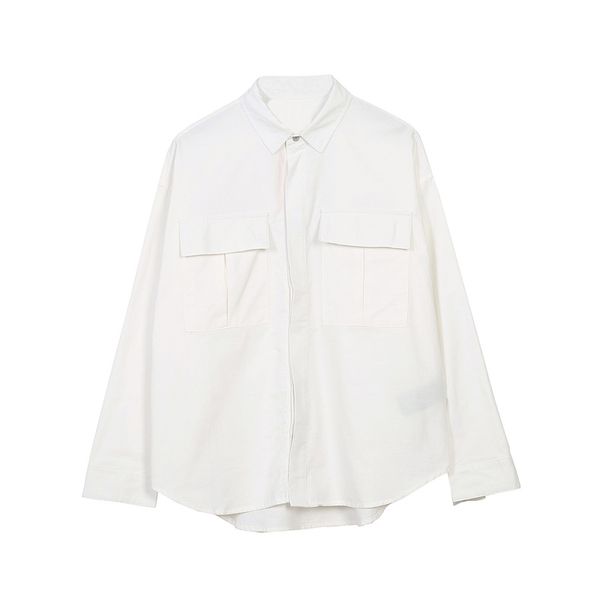 version essentials fg 2019 sixth collection shirt for women men black/white cotton oversized men long sleeve shirts, White;black
version essentials fg 2019 sixth collection shirt for women men black/white cotton oversized men long sleeve shirts, White;black