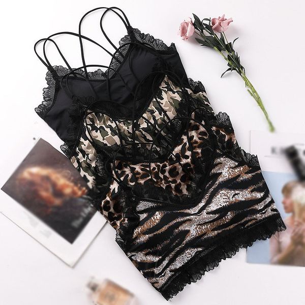 ladies leopard bra camouflage double shoulder strap lace back bra breathable removable cup beautiful back tube, Red;black
ladies leopard bra camouflage double shoulder strap lace back bra breathable removable cup beautiful back tube, Red;black