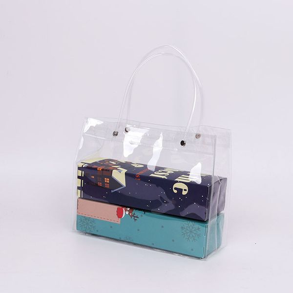 clear pvc gift bags with handles shopping cosmetic handbags transparent packaging bags wholesale
clear pvc gift bags with handles shopping cosmetic handbags transparent packaging bags wholesale