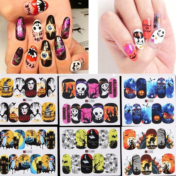 48pcs nail sticker watermark rose pumpkin lantern cartoon decals halloween nail art watermark tips, Black
48pcs nail sticker watermark rose pumpkin lantern cartoon decals halloween nail art watermark tips, Black