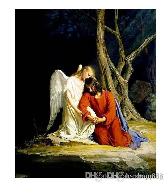 christ jesus and angel girl in wilderness landscape portrait handpainted wall art oil painting home decor on canvas p221 200311
christ jesus and angel girl in wilderness landscape portrait handpainted wall art oil painting home decor on canvas p221 200311