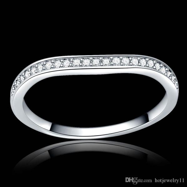 clear full zircon stone pave silver color wave engagement ring cocktail wedding alliance for women girls
clear full zircon stone pave silver color wave engagement ring cocktail wedding alliance for women girls