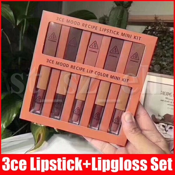3 макияж губ набор 10шт / set mood recipe губной помады lip color mini kit 5шт matte lipstick + 5шт блеск для губ
3 макияж губ набор 10шт / set mood recipe губной помады lip color mini kit 5шт matte lipstick + 5шт блеск для губ