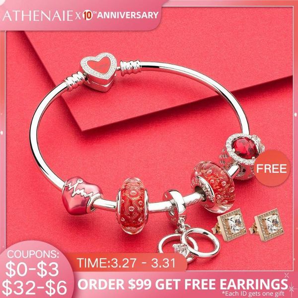 charm bracelets athenaie authentic 925 sterling silver passionate love charms bracelet bangle for women red bead jewerly, Golden;silver
charm bracelets athenaie authentic 925 sterling silver passionate love charms bracelet bangle for women red bead jewerly, Golden;silver