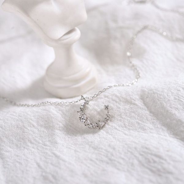 the moon irregular set diamond necklace s925 pure silver crescent clavicle chain temperament match
the moon irregular set diamond necklace s925 pure silver crescent clavicle chain temperament match