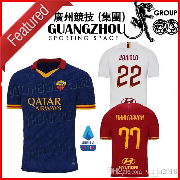 19 20 roma soccer jerseys third away m k h i t a r y a n zaniolo perotti 2019 home jersey football shirts pastore quality, Black
19 20 roma soccer jerseys third away m k h i t a r y a n zaniolo perotti 2019 home jersey football shirts pastore quality, Black
