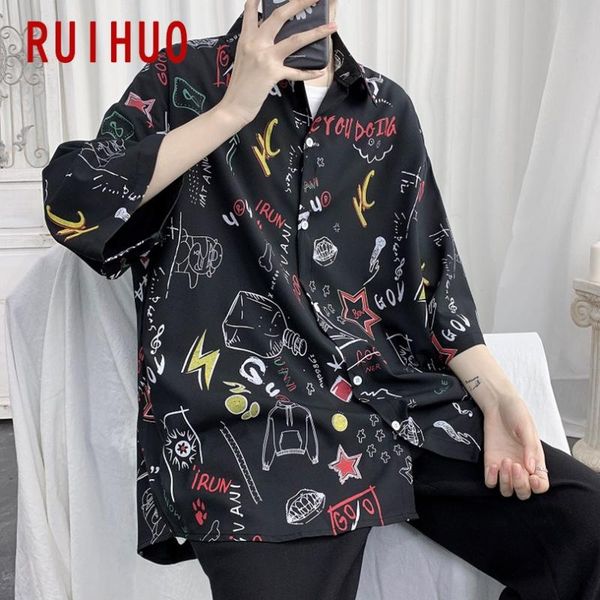 ruihuo 2020 geometric half sleeve shirt men slim fit casual shirts men fashion male half sleeve blouse plus size -3xl, White;black
ruihuo 2020 geometric half sleeve shirt men slim fit casual shirts men fashion male half sleeve blouse plus size -3xl, White;black