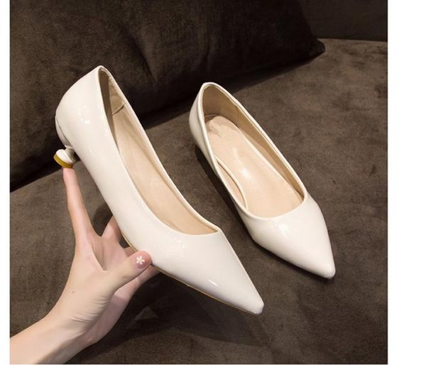 2020 spring and autumn with new style fashion middle heel fine heel pointed end women's shoes @gtyui655, Black
2020 spring and autumn with new style fashion middle heel fine heel pointed end women's shoes @gtyui655, Black