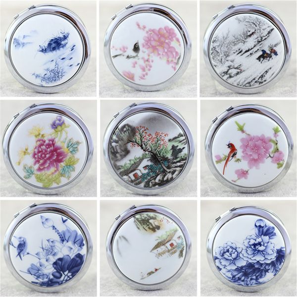 jingdezhen porcelain chinese style portable lady pocket make-up mirror, double-sided circular retro folding type cosmetic mirror
jingdezhen porcelain chinese style portable lady pocket make-up mirror, double-sided circular retro folding type cosmetic mirror