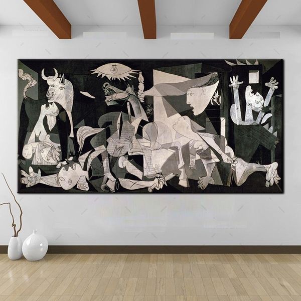 va. handpainted spain france picasso classic guernica 1937 germany figure art oil painting on canvas wall art home deco g154
va. handpainted spain france picasso classic guernica 1937 germany figure art oil painting on canvas wall art home deco g154