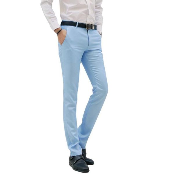 men's suits & blazers missky men suit pants fashion slim cotton blend straight trousers for adults male long solid color 2021, White;black
men's suits & blazers missky men suit pants fashion slim cotton blend straight trousers for adults male long solid color 2021, White;black