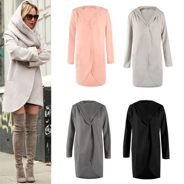 women's wool & blends style women loose hooded casual jacket cotton v-neck solid color soft comfortable winter warm lady coat long slee, Black
women's wool & blends style women loose hooded casual jacket cotton v-neck solid color soft comfortable winter warm lady coat long slee, Black