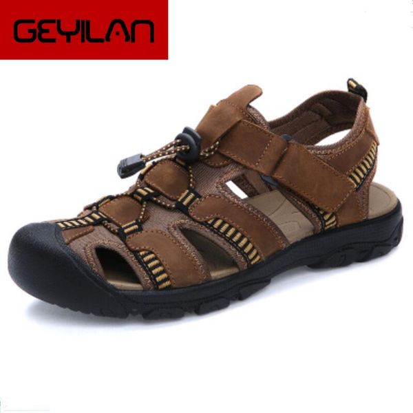 selling new summer deodorant sandals men's baotou beach shoes brand casual shoes leather sandals non-slip eur 38-47, Black
selling new summer deodorant sandals men's baotou beach shoes brand casual shoes leather sandals non-slip eur 38-47, Black