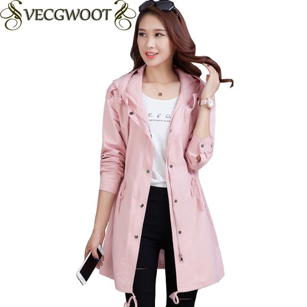 4 colors 2019 spring and autumn new windbreaker women slim medium long thin windbreaker women solid color hooded coat x527, Tan;black
4 colors 2019 spring and autumn new windbreaker women slim medium long thin windbreaker women solid color hooded coat x527, Tan;black