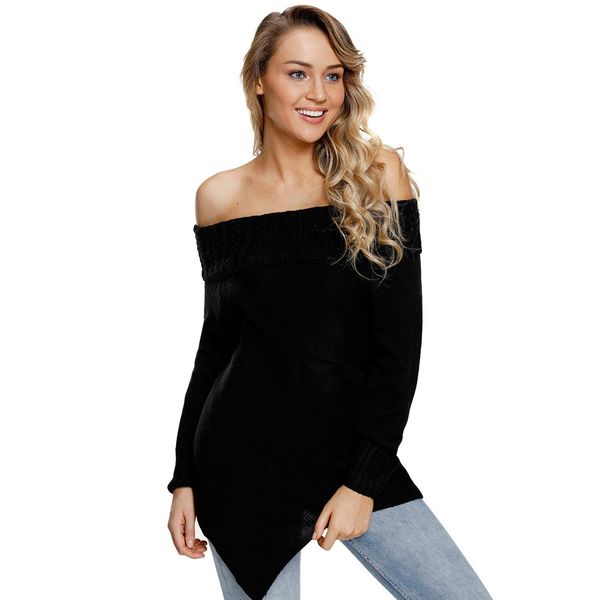 autumn and winter new type of pure-colour brassiere, long-sleeved asymmetric sleeve wool knitted sweaters, White;black
autumn and winter new type of pure-colour brassiere, long-sleeved asymmetric sleeve wool knitted sweaters, White;black