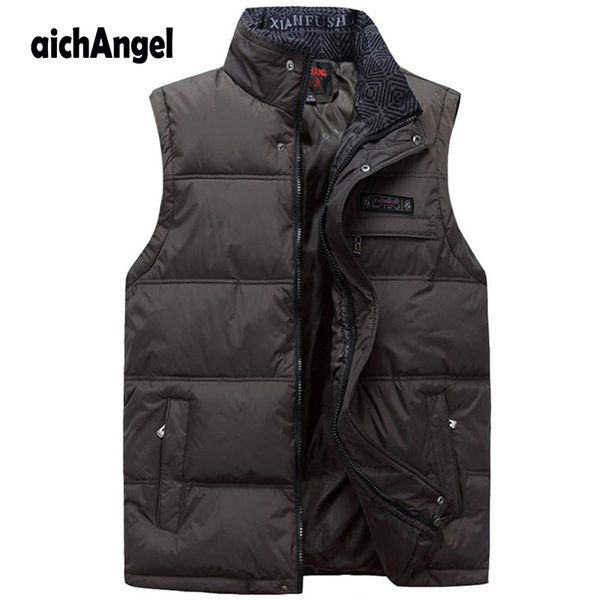 autumn winter men coat warm sleeveless jacket casual men vest cotton-padded down work waistcoat, Black;white
autumn winter men coat warm sleeveless jacket casual men vest cotton-padded down work waistcoat, Black;white
