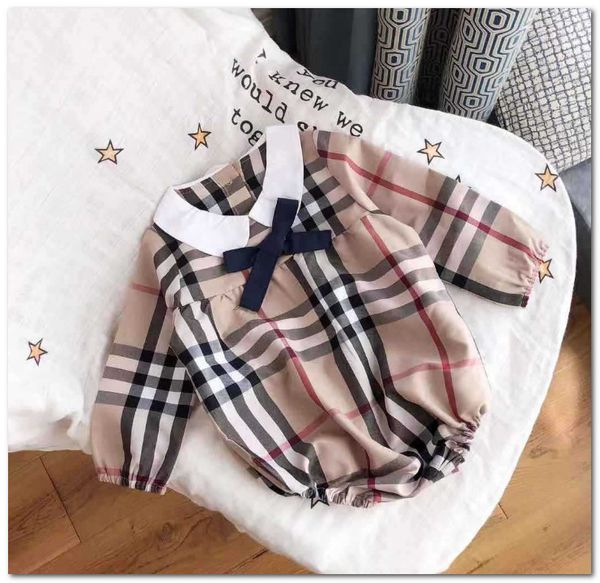 2020 new baby girls bows tie plaid romper infant kids lapel long sleeve jumpsuits designer kids clothes baby boys cotton linen romper p0231, Blue
2020 new baby girls bows tie plaid romper infant kids lapel long sleeve jumpsuits designer kids clothes baby boys cotton linen romper p0231, Blue