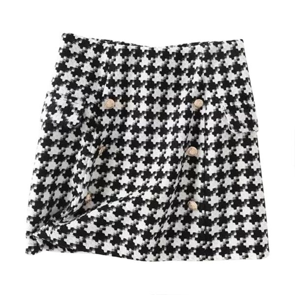 morden autumn and winter new short skirt women's double-breasted woolen lattice skirt hip l, Black
morden autumn and winter new short skirt women's double-breasted woolen lattice skirt hip l, Black