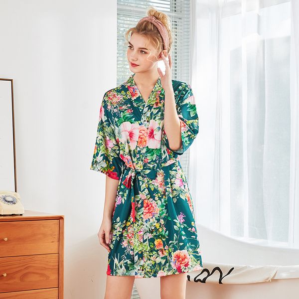 2019 fashion dressing gown for women silk satin wedding bride bridesmaid robe floral print bathrobe short kimono robe bath, Black;red
2019 fashion dressing gown for women silk satin wedding bride bridesmaid robe floral print bathrobe short kimono robe bath, Black;red
